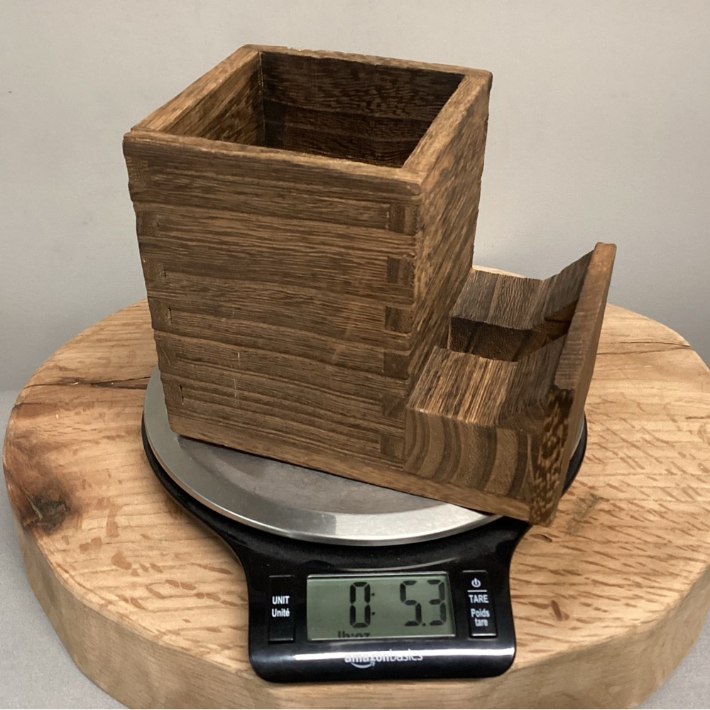 🟤 Solid Wood - Dovetail Crafted Workmanship - Pen - Pencil - Cell Phone Holder - Picture 14 of 14